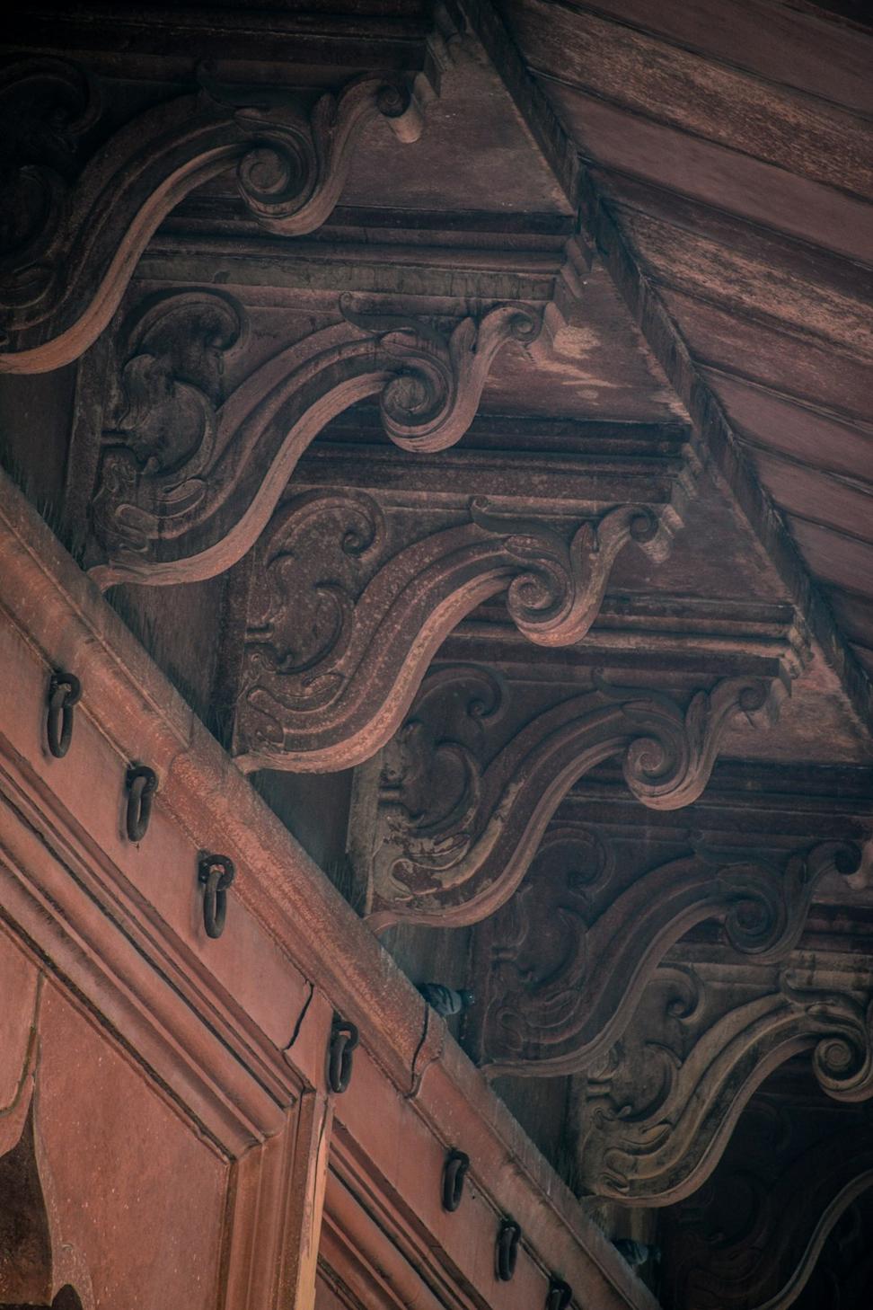 Stone and steel detail